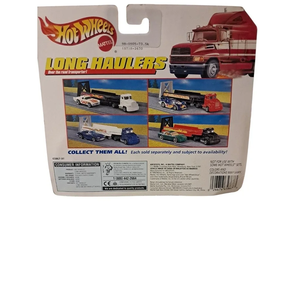 HOT WHEELS VINTAGE 1998  LONG HAULERS SET NEW IN BLISTER PACK